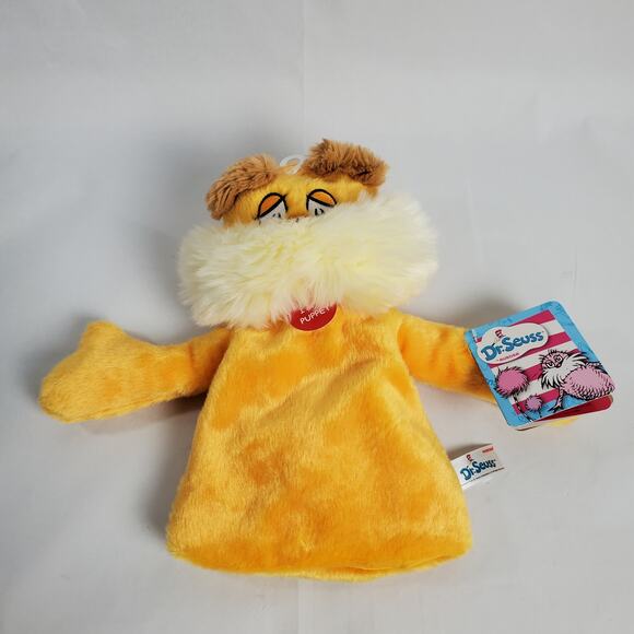Aurora Dr Seuss Lorax Plush Hand Puppet Yellow 10" Stuffed Animal - Picture 5 of 9
